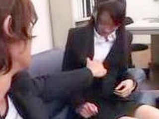 Japanese Babe's First Day of Work Got Her Permanently Horny for Nippon's XXX Industry